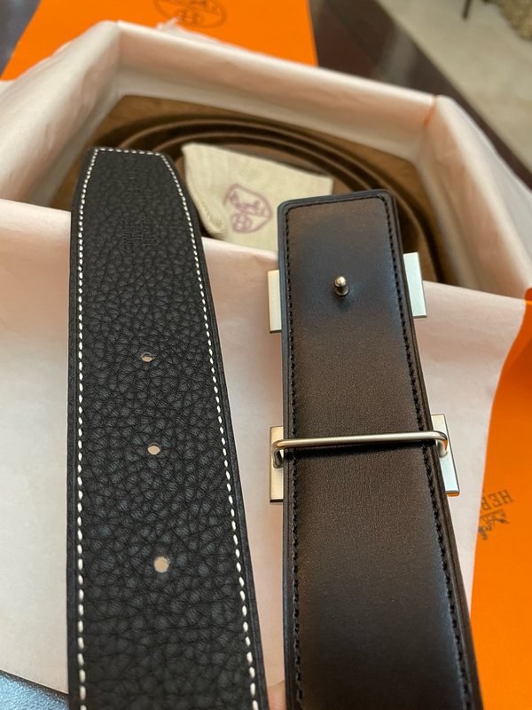 에르메스 클래식 H 브러시드 골드 벨트 38mm 001-271538