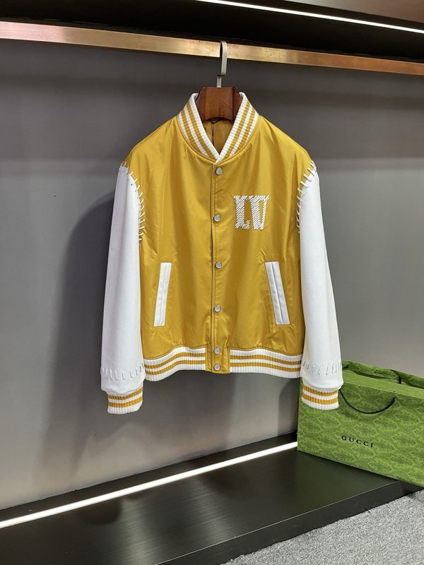 LV 옐로우 컬러블록 야구 재킷 001-271762