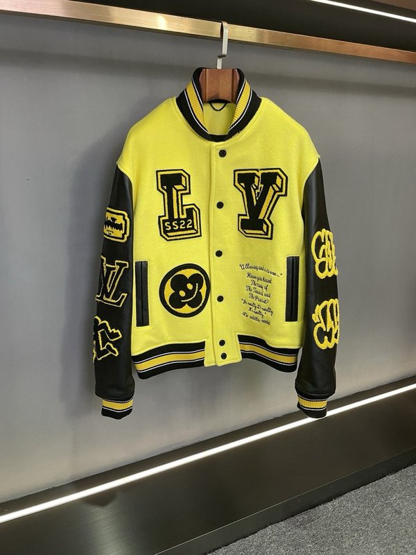 LV 리미티드 컬러블록 캐시미어 야구 자켓 001-271780