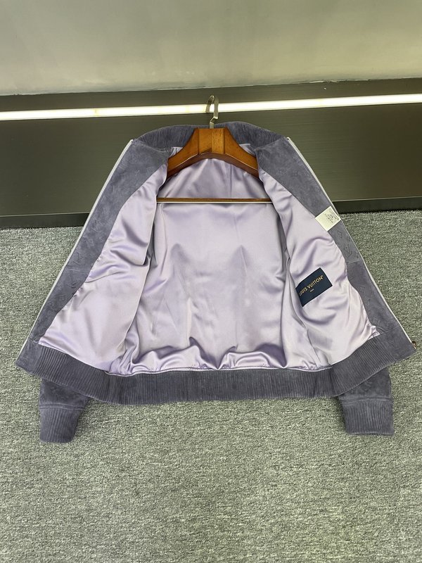 LV 회색 맞춤 가죽 자켓 001-271813