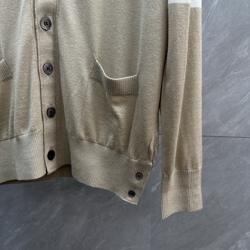 THOM BROWNE 가는 양모 가디건 001-271882