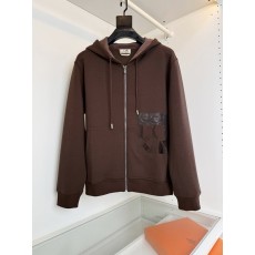 에르메스 투시 버전 가죽 자수 후드 스웨트셔츠 001-271895