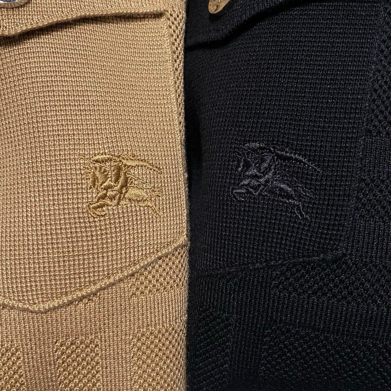 Burberry 남성용 자카드 체크 니트 가디건 001-271944