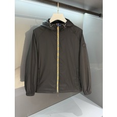 Burberry 남성 후드 체크 패치 집업 자켓 001-271949