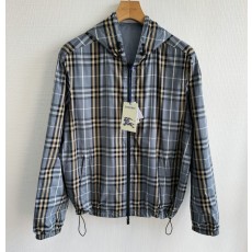 Burberry 양면 착용 격자 무늬 후드 코트 001-271967
