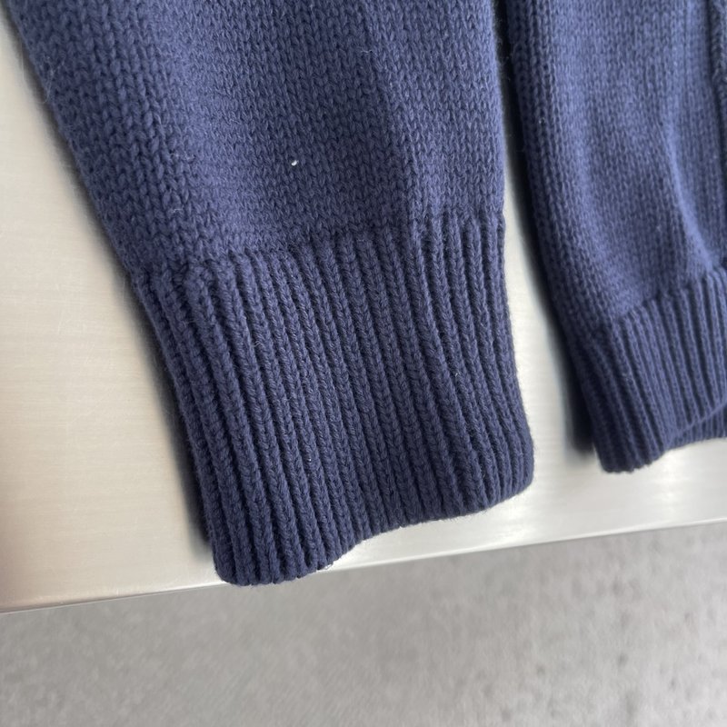 Ralph Lauren 자수 로고 면 니트 가디건 001-272009