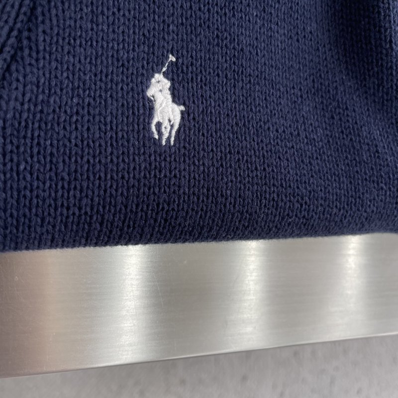 Ralph Lauren 자수 로고 면 니트 가디건 001-272009