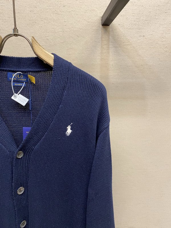 Ralph Lauren 자수 코튼 가디건 001-272014