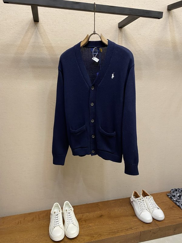 Ralph Lauren 자수 코튼 가디건 001-272014
