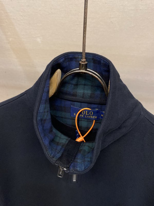 Ralph Lauren 골드 자수 하이넥 스웨트셔츠 001-272015