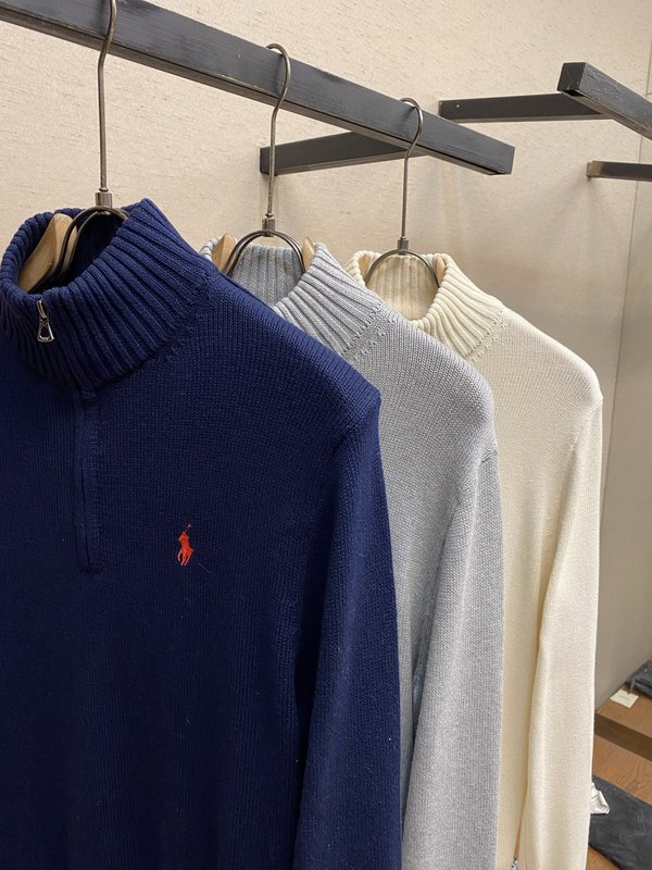 Ralph Lauren 하프넥 자수 니트 001-272020