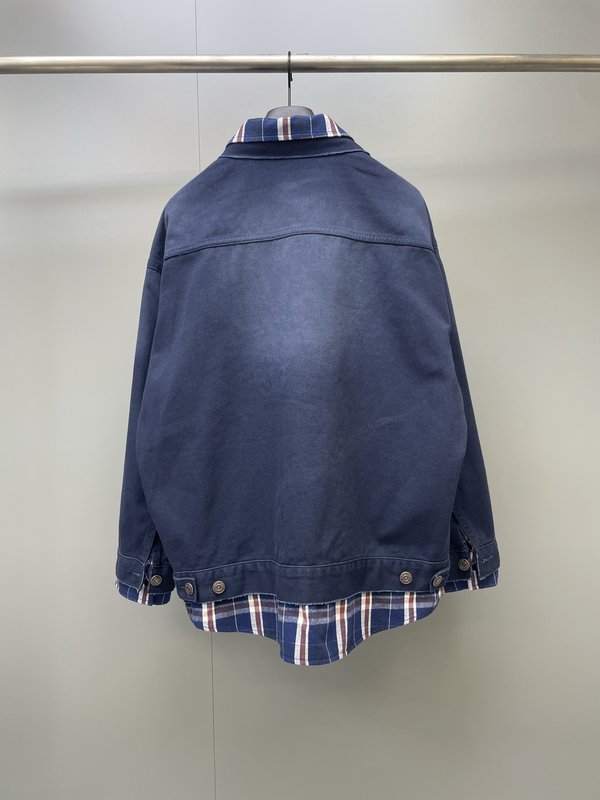 발렌시아가 패치워크 셔츠 자켓 001-272033