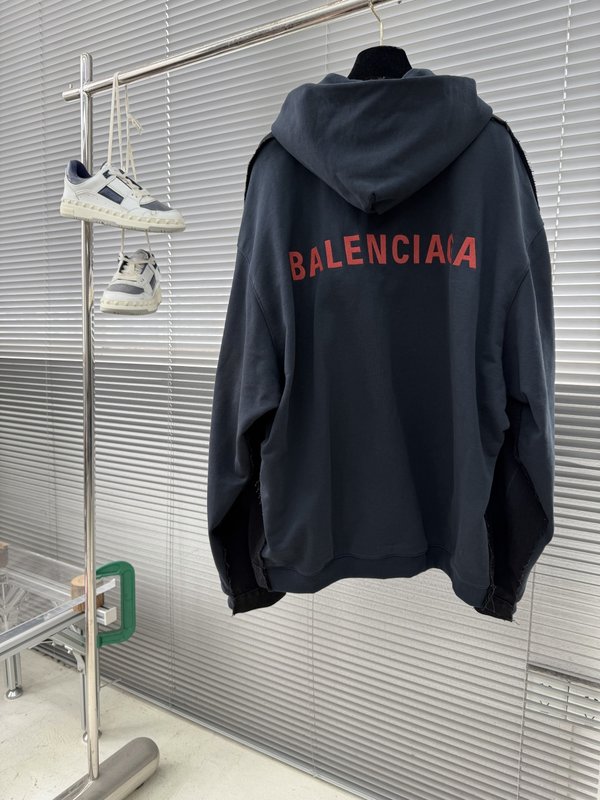 Balenciaga 자수 후드 데님 자켓 001-272052