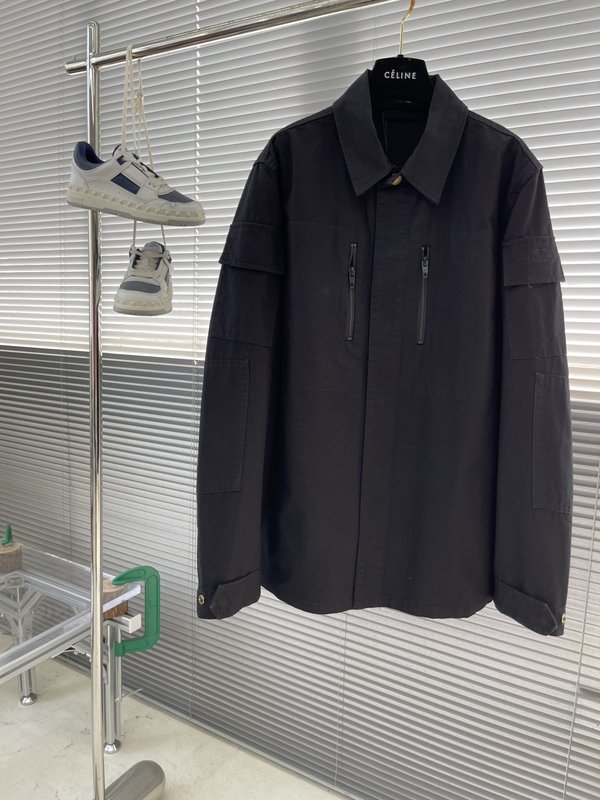발렌시아가 단색 싱글 브레스트 지퍼 자켓 001-272070