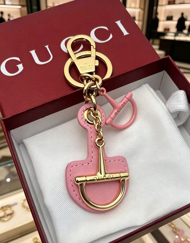 Gucci 마편고리 핑크 가죽 키링 001-272124