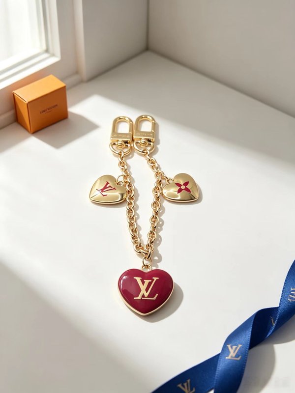 LV 하트 참 빈티지 레드 001-272439