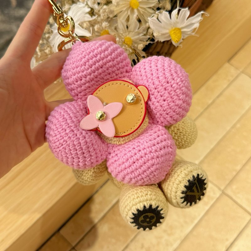 루이비통 비비엔 해바라기 뜨개 인형 키링 001-272897