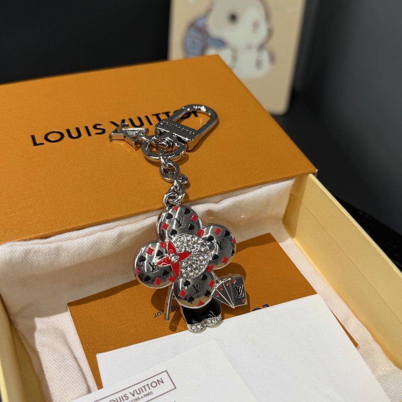 Vuitton 비비안 태양꽃 포커 카드 크리스탈 키링 001-273079