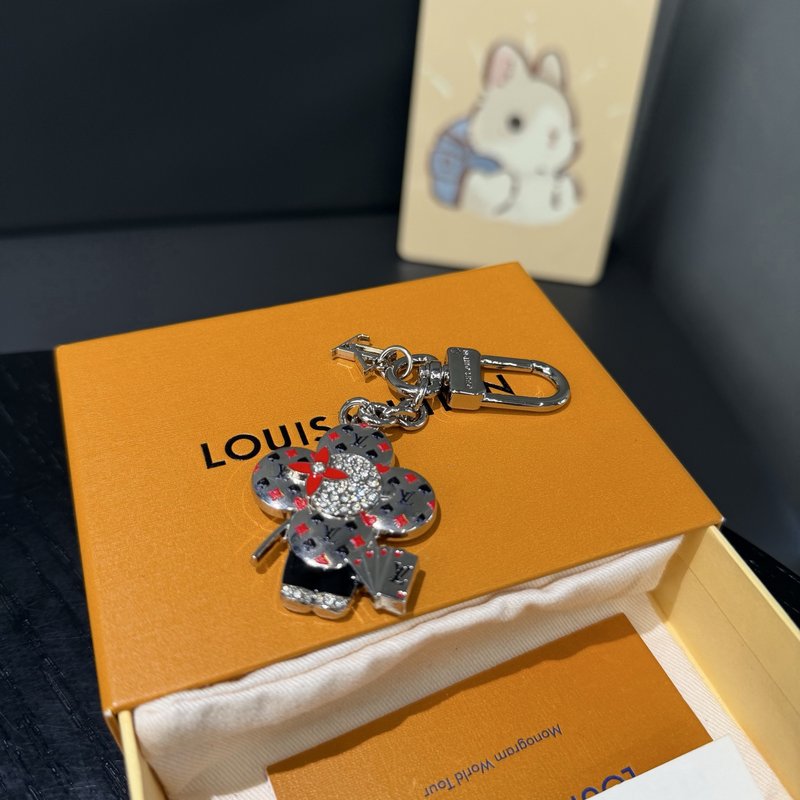 Vuitton 비비안 태양꽃 포커 카드 크리스탈 키링 001-273079