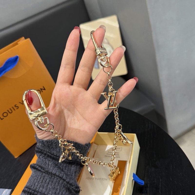 LV 모노그램 플라워 체인 키링 001-273151