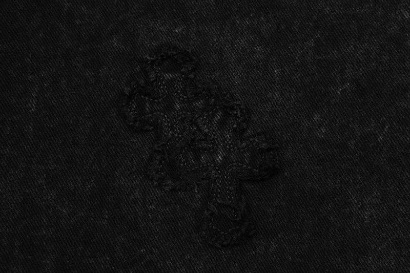 크롬하츠 다크 크로스 데님 셔츠 001-273386