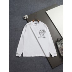 크롬하츠 크로스 말굽 로고 프린트 긴팔 티셔츠 001-273400