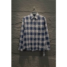 Chrome Hearts 풀프린트 격자무늬 셔츠 001-273402
