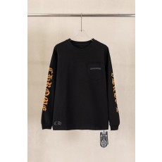 크롬하츠 중공 워싱 입체 프린트 반팔 티셔츠 001-273421