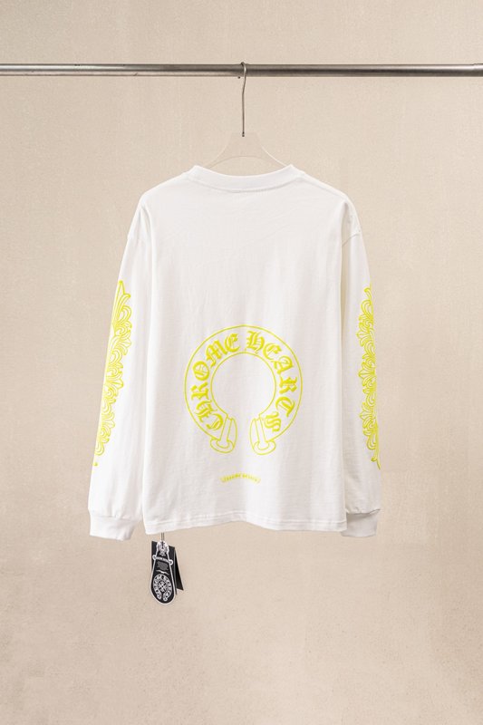 Chrome Hearts 헤비 워시 입체 프린트 롱슬리 001-273442