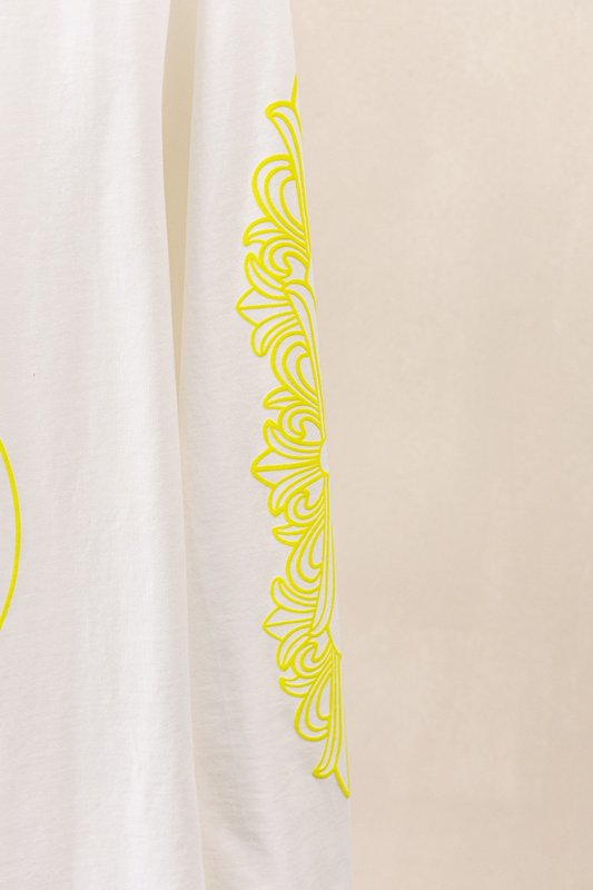 Chrome Hearts 헤비 워시 입체 프린트 롱슬리 001-273442