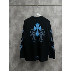 크롬하츠 블루 빅 크로스 롱슬리브 001-273457