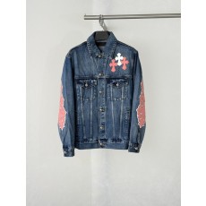 크롬하츠 패치워크 오버랩 크로스 데님 자켓 001-273471