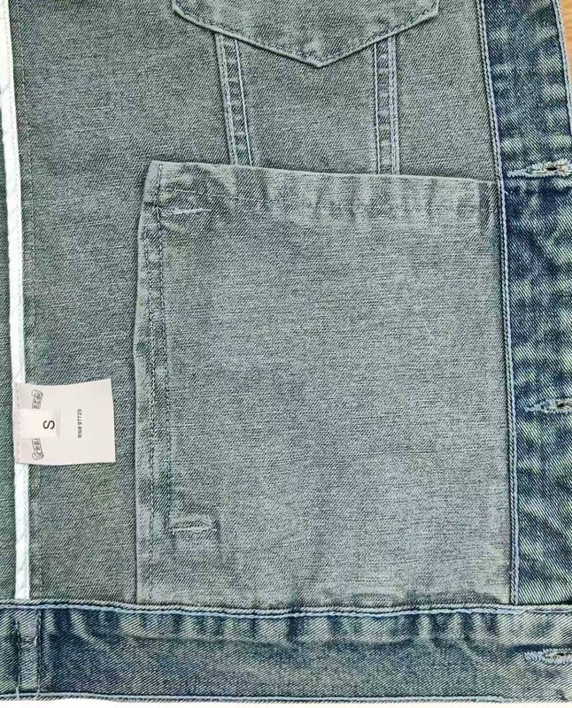 크롬하츠 레인보우 크로스 스택 워싱 데님 자켓 001-273479