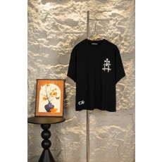 크롬하츠 광변선 자수 반팔 티셔츠 001-273508