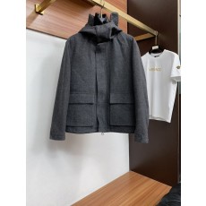 심플 카라 후드 누빔 자켓 코트 001-273535