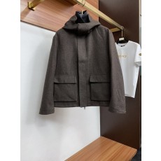 로로피아나 심플 턴다운 칼라 후드 패딩 자켓 001-273536