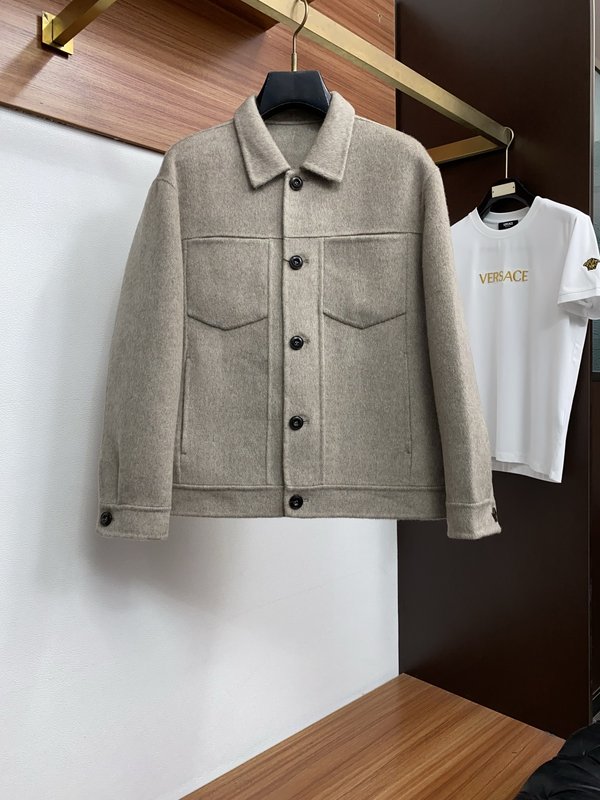 남성 캐주얼 울 라펠 자켓 001-273537