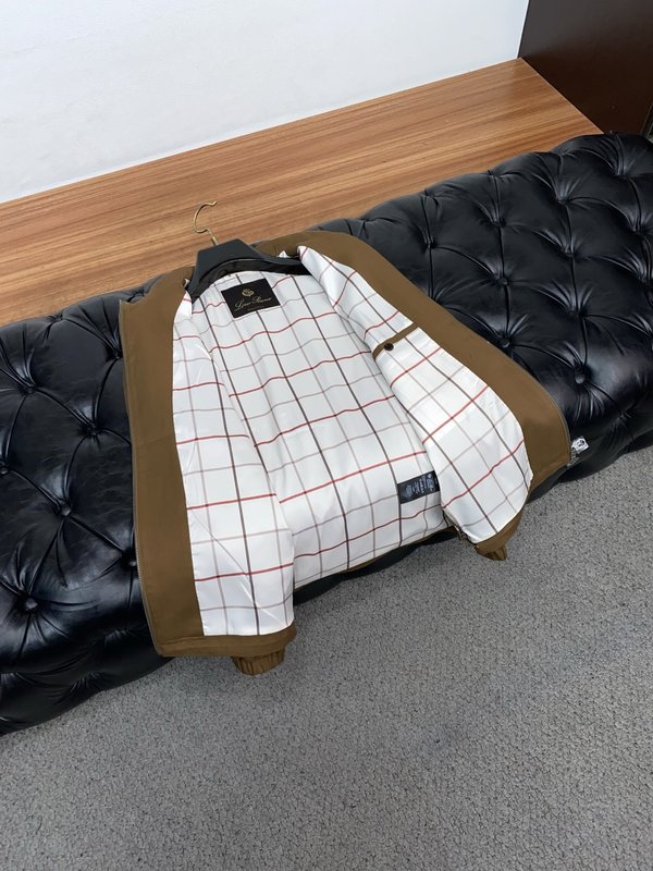 Loro Piana 남성 캐주얼 스탠드 칼라 자켓 001-273545