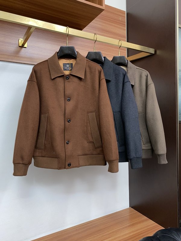 Loro Piana 남성 노치 라펠 울 자켓 001-273546