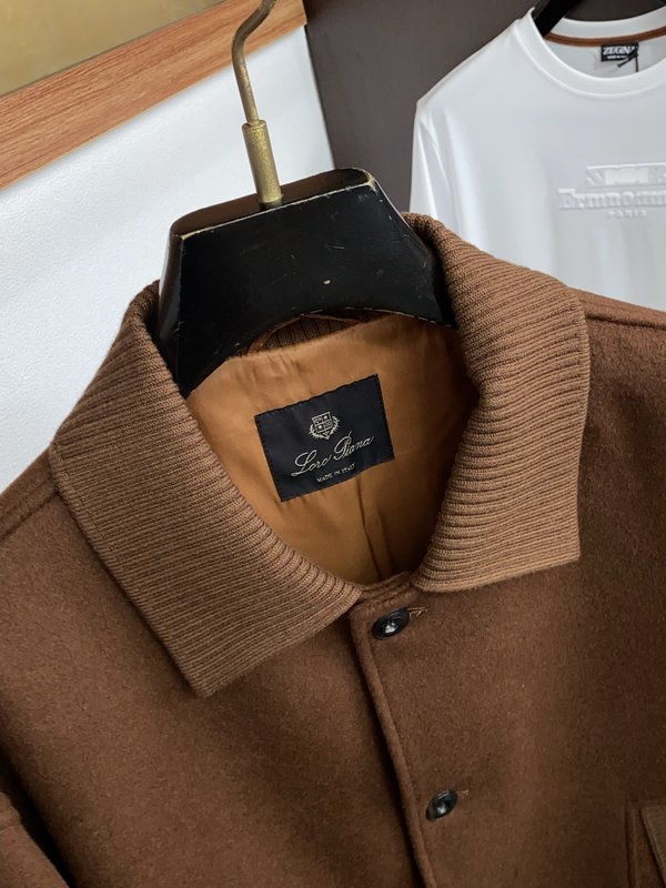 Loro Piana 남성 노치 라펠 울 자켓 001-273546