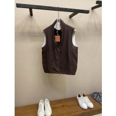 로로피아나 더블페이스 린넨 조끼 자켓 001-273566