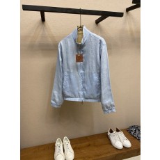 로로피아나 더블 페이스 린넨 보머 자켓 001-273567
