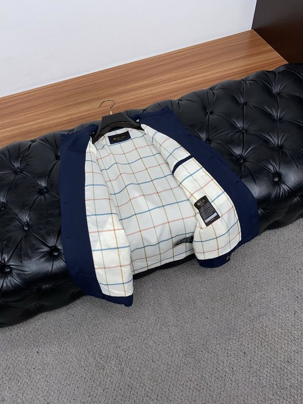 로로피아나 남성 린넨 카라 자켓 001-273616