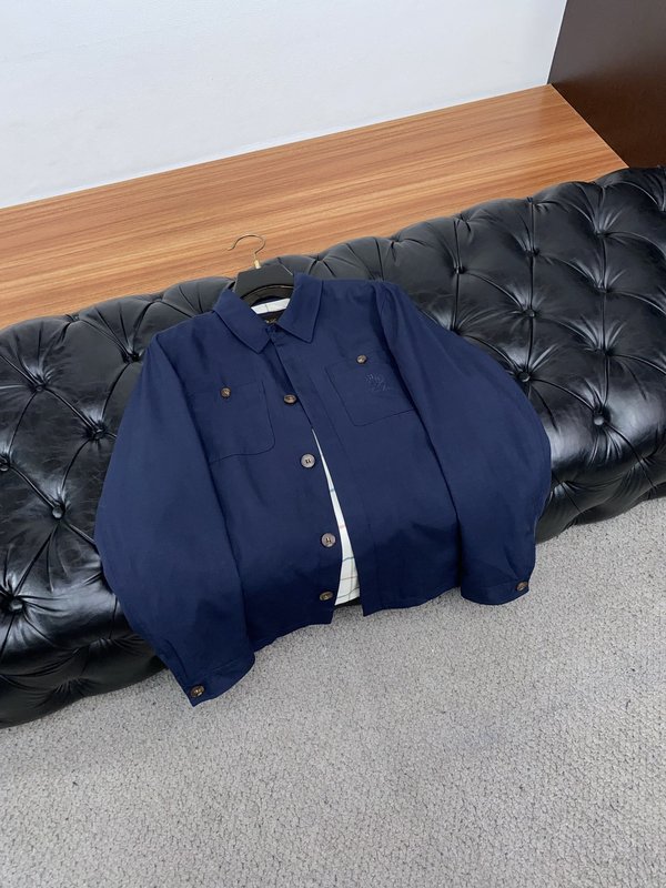 로로피아나 남성 린넨 카라 자켓 001-273616