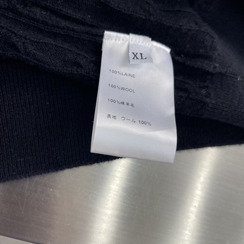 Loro Piana 컬러블록 케이블 니트 폴로넥 울 스 001-273646