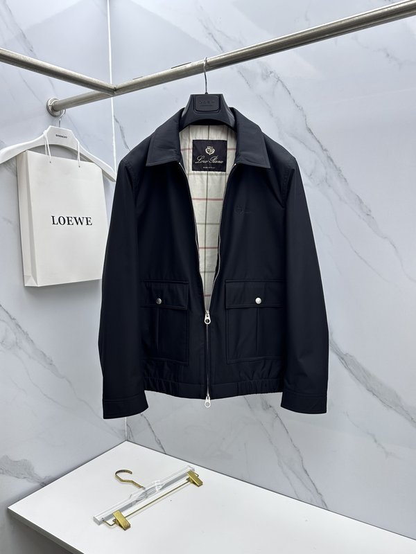 Loro Piana 턴다운 칼라 자켓 001-273656