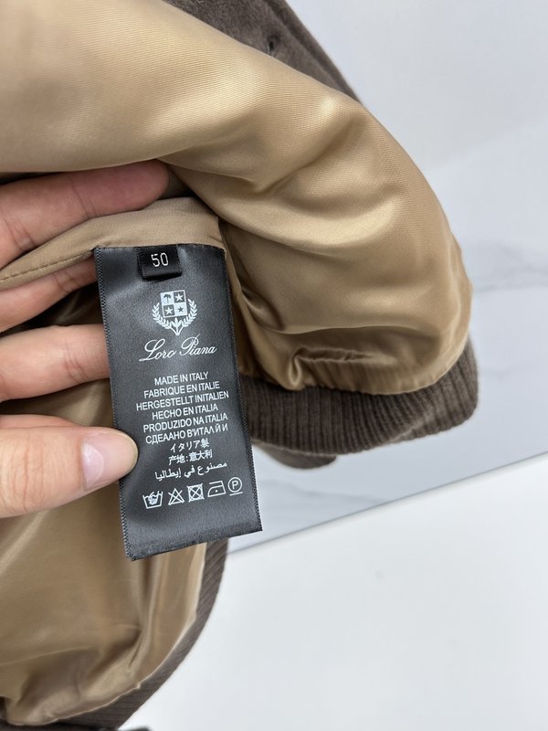 Loro Piana 턴다운 칼라 울 자켓 001-273665