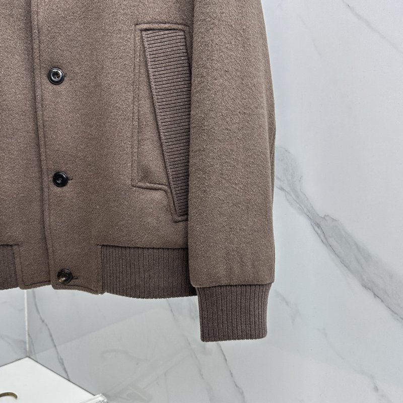 Loro Piana 턴다운 칼라 울 자켓 001-273665