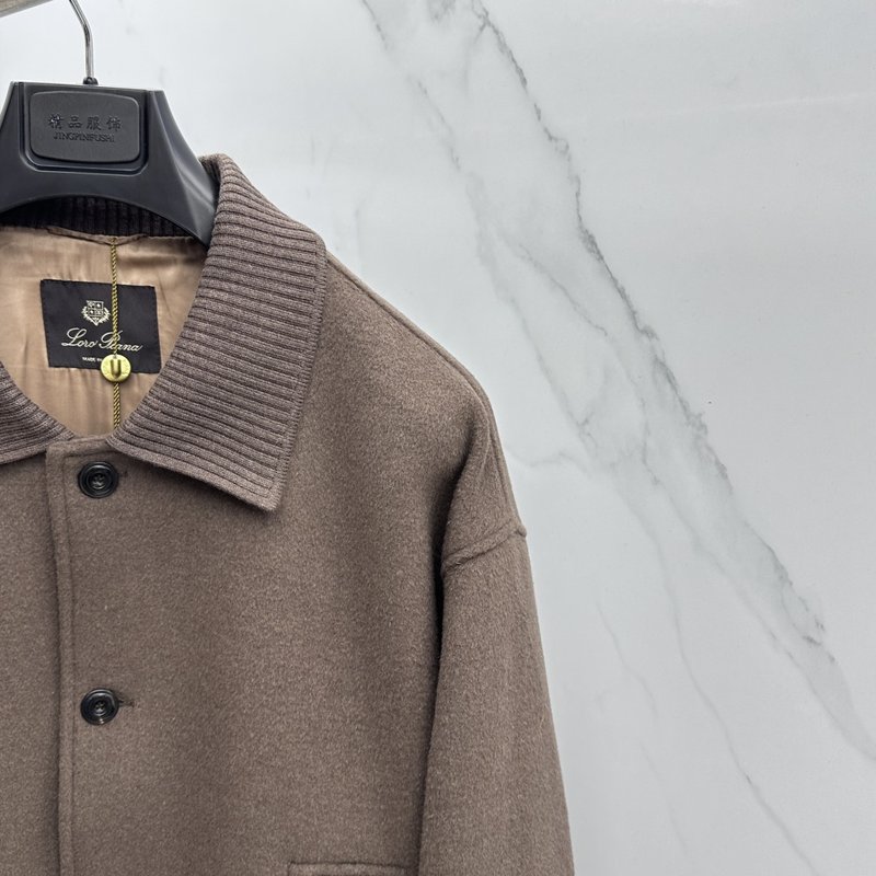 Loro Piana 턴다운 칼라 울 자켓 001-273665