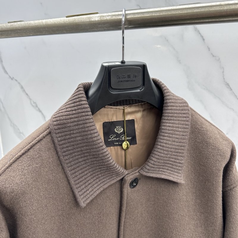 Loro Piana 턴다운 칼라 울 자켓 001-273665